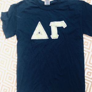 Delta Gamma Navy Letter TShirt